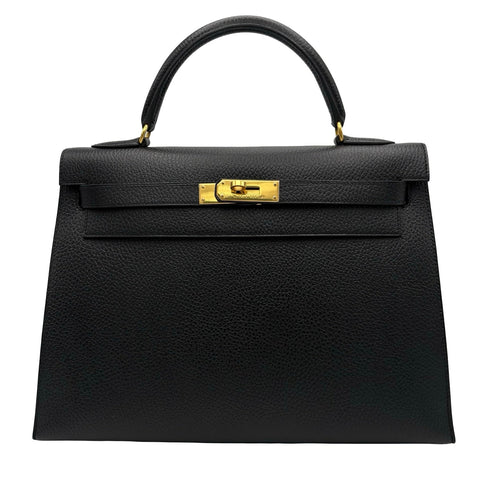 【入荷情報】 Hermes エルメス KELLY32 ケリー32 ハンドバッグ ▢B(1998年) ブラック アルデンヌ 中古