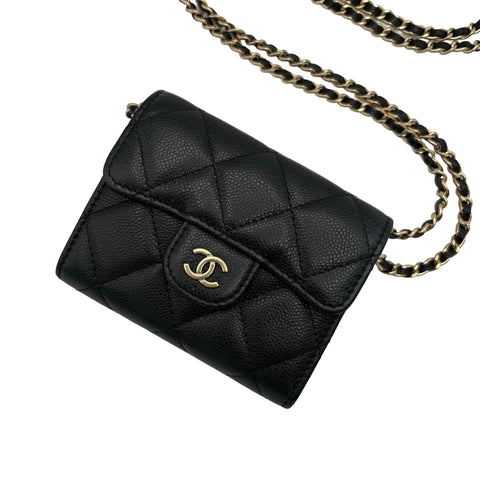 【入荷情報】 CHANEL シャネル MATELASSE CHAIN WALLET マトラッセチェーンウォレット チェーンウォレット ランダム番(2021年～) ブラック