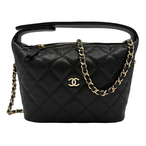 【入荷情報】CHANEL シャネルショルダーバッグ ランダム番(2021年~) ブラック キャビアスキン 美品