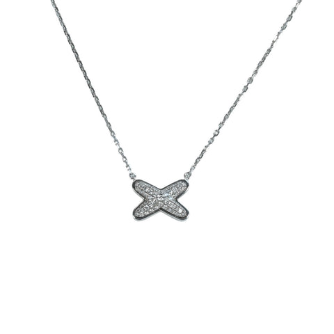 【中古】CHAUMET ショーメ K18WG ジュ・ドゥ・リアン ペンダントネックレス 4.3g