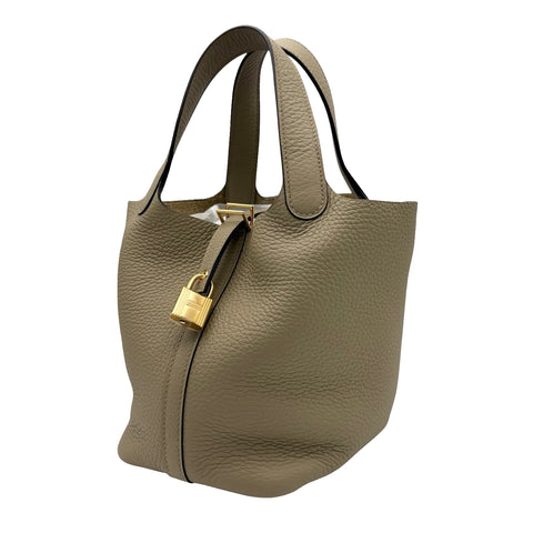 【未使用品】 Hermes エルメス PICOTIN ROCK PM ピコタンPM ハンドバッグ W刻 (2024年) ベージュマルファ トリヨンクレマンス 未使用品 NEW バッグ