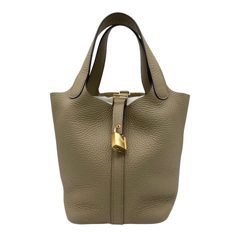 【未使用品】 Hermes エルメス PICOTIN ROCK PM ピコタンPM ハンドバッグ W刻 (2024年) ベージュマルファ トリヨンクレマンス 未使用品 NEW バッグ