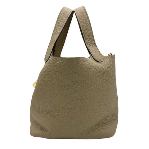 【未使用品】 Hermes エルメス PICOTIN ROCK PM ピコタンPM ハンドバッグ W刻 (2024年) ベージュマルファ トリヨンクレマンス 未使用品 NEW バッグ