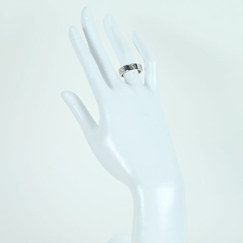 【中古】CARTIER カルティエ K18WG DIAMOND RING ラブリングハーフダイヤ 8.7g #11（#51） ONE PRICE