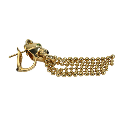 【中古】CARTIER カルティエ K18YG PANTHER DE CARTIER EARRINGS パンテールドゥ カルティエ ピアス 18.5g