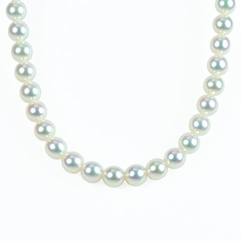【中古】MIKIMOTO ミキモト K18WG  akoya アコヤパール連ネックレス 5-5.5mm18.2g  ONE PRICE