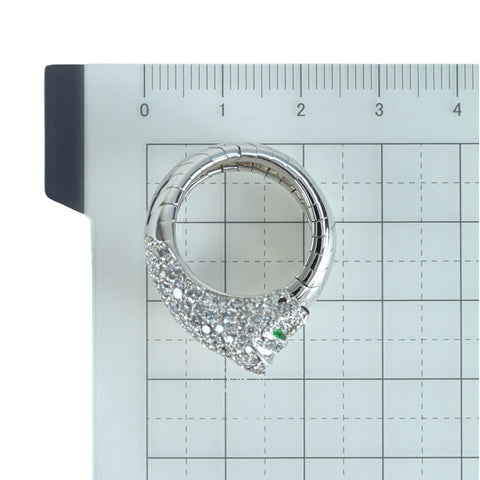 【中古】CARTIER カルティエ K18WG PANTHERE LA CALDA パンテール ラカルダリング  21.6g #54