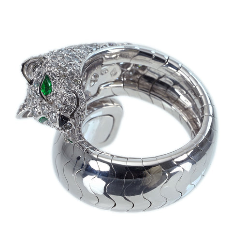 【中古】CARTIER カルティエ K18WG PANTHERE LA CALDA パンテール ラカルダリング  21.6g #54