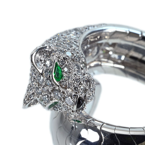 【中古】CARTIER カルティエ K18WG PANTHERE LA CALDA パンテール ラカルダリング  21.6g #54