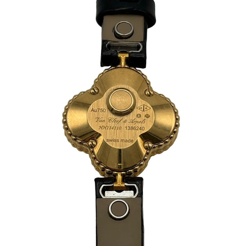 【中古】Van Cleef＆Arpels ヴァンクリーフ＆アーペル K18 スウィートアルハンブラウォッチ QZ 腕時計 レディース