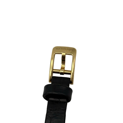 【中古】Van Cleef＆Arpels ヴァンクリーフ＆アーペル K18 スウィートアルハンブラウォッチ QZ 腕時計 レディース