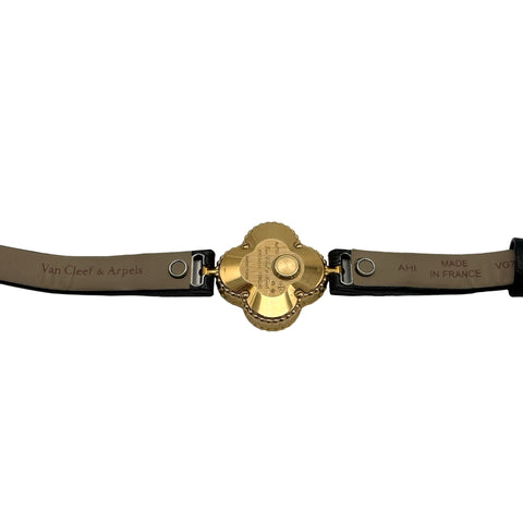 【中古】Van Cleef＆Arpels ヴァンクリーフ＆アーペル K18 スウィートアルハンブラウォッチ QZ 腕時計 レディース