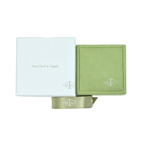 【未使用】Van Cleef＆Arpels ヴァンクリーフ＆アーペル K18YG VINTAGE ALHAMBRA  ヴィンテージアルハンブラ NECKLACE ブルーアゲートネックレス 5.3g