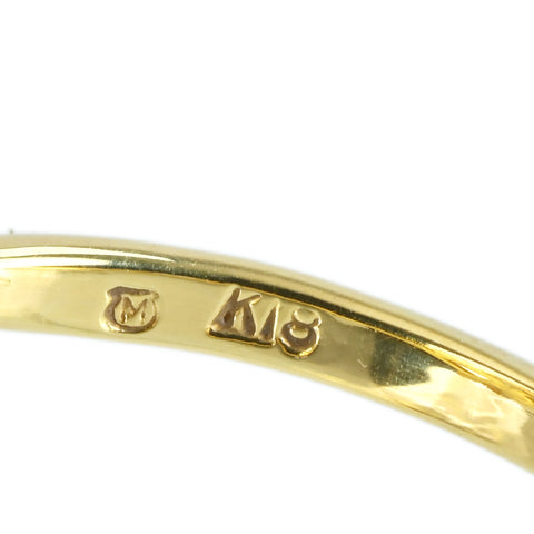 【中古】MIKIMOTO ミキモト K18YG AKOYA PEARLアコヤパールリング P7.2～7.4mm 3.8g #9