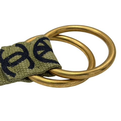 【中古】 CHANEL シャネル BELT ベルト 小物 カーキ 中古 SALE セール