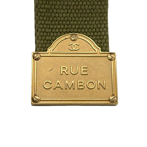 【中古】 CHANEL シャネル BELT ベルト 小物 カーキ 中古 SALE セール