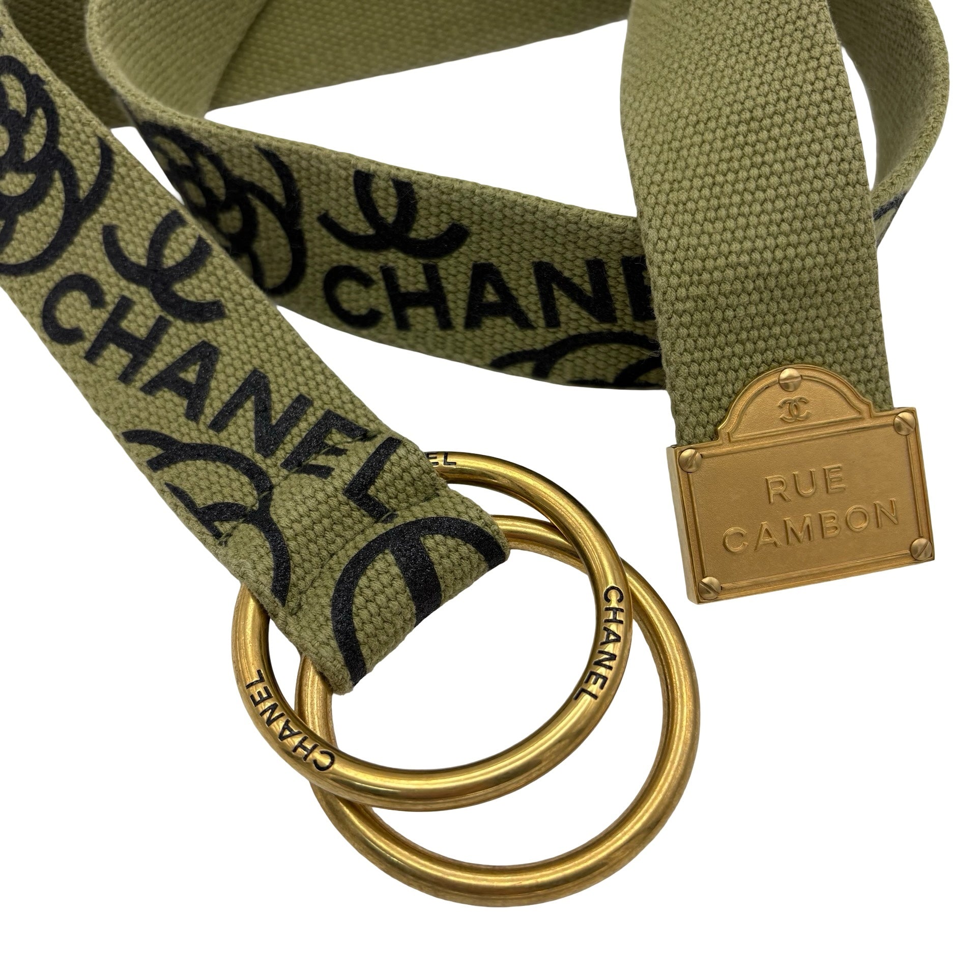 中古】 CHANEL シャネル BELT ベルト 小物 カーキ 中古 SALE セール