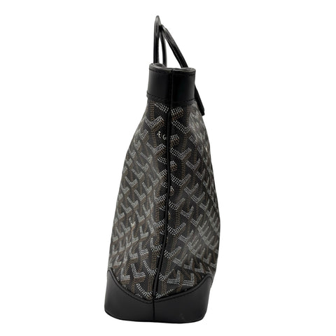 【中古】 GOYARD ゴヤール BELUGA PM ベルーガ PM ハンドバッグ ブラック キャンバス カーフスキン 中古 USED バッグ