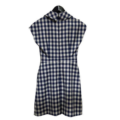 【中古】 Christian Dior クリスチャンディオール ONEPIECE チェック柄フレンチスリーブワンピース 34 USED 中古 CLOTHES 洋服