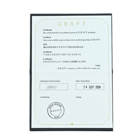 【中古】GRAFF グラフ K18WG ミニバタフライシルエット ダイヤモンド ペンダントネックレス ジュエリー