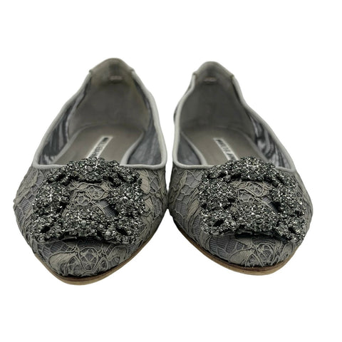 【中古】 MANOLO BLAHNIK マノロ ブラニク SHOES シューズ バレエシューズ 37 USED 中古 レディース