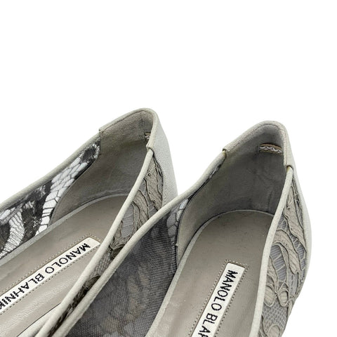 【中古】 MANOLO BLAHNIK マノロ ブラニク SHOES シューズ バレエシューズ 37 USED 中古 レディース