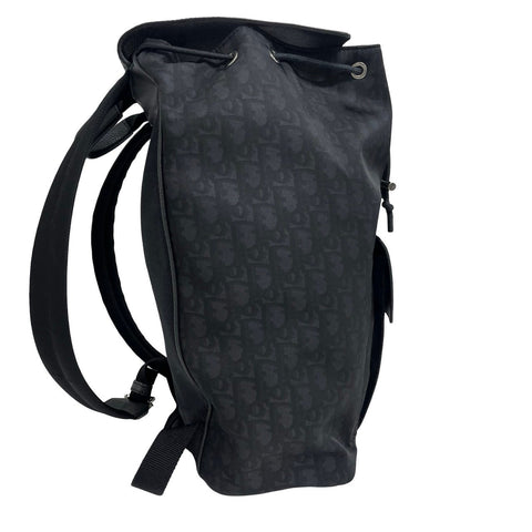 【中古】Christian Dior クリスチャン ディオール BACK PACK バックパック ブラック ナイロン×レザー 中古 USED バッグ