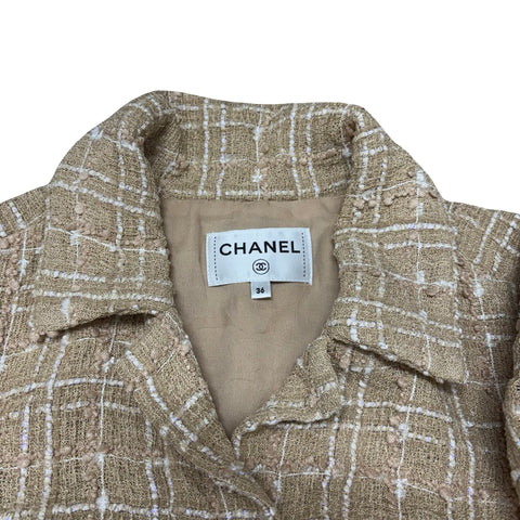 【中古】CHANEL シャネル tweed dress ツイードワンピース ジャケット 36 USED 中古 2019 CLOTHES 洋服