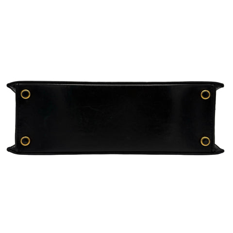【中古】 CHANEL シャネル TRAPEZOID トラペゾヘド チェーンショルダー 1番台(1989-1991年) ブラック ラムスキン 中古 USED バッグ