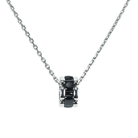 【中古】CHANEL K18WG ULTRA COLLECTION NECKLACE シャネル ウルトラ K18WG ブラックセラミックペンダントネックレス 10.5g