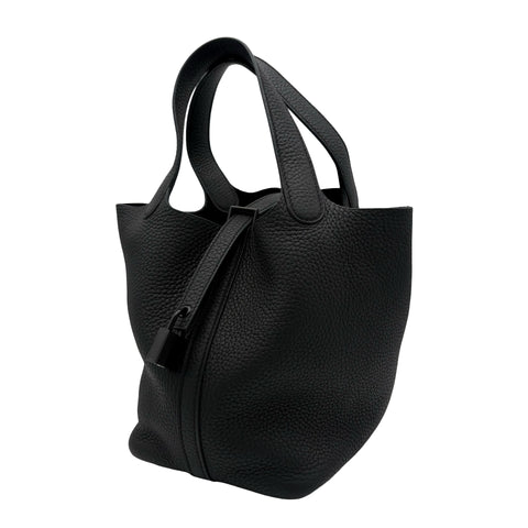 【中古】 Hermes エルメス SO BLACK PICOTIN PM ピコタンPM U刻 (2022年) ブラック トリヨンクレマンス 中古 BLACK CLEMENCE USED バッグ