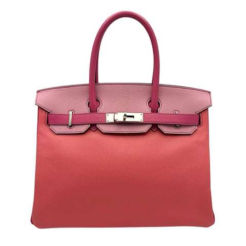 【中古】 Hermes エルメス BIRKIN30 バーキン30 ハンドバッグ ▢P刻(2012年) ピンク系 シェーブル 中古 USED バッグ パーソナルオーダー