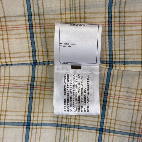 【中古】 CHANEL シャネル BLOUSE チェック柄ココボタン付きノースリーブブラウス 36 USED 中古 2020 CLOTHES 洋服