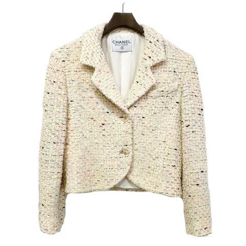 【中古】 CHANEL シャネル jacket ツイードテーラードジャケット USED 中古 CLOTHES 洋服