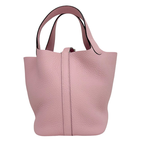 【美品】 Hermes エルメス PICOTIN LOCK PM ピコタンPM ハンドバッグ W刻(2024年) ローズサクラ トリヨンクレマンス 美品 NEW バッグ