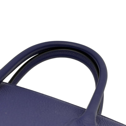 【中古】 Hermes エルメス BIRKIN30 バーキン30 ハンドバッグ C刻(2018年) ブルーエンカー/ボルドー トゴ 中古 USED バッグ