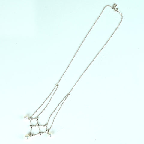 【中古】MIKIMOTO ミキモト K18WG AKOYA PEARL アコヤパールネックレス P5.7- 6.8mm USED 6.8g 40cm