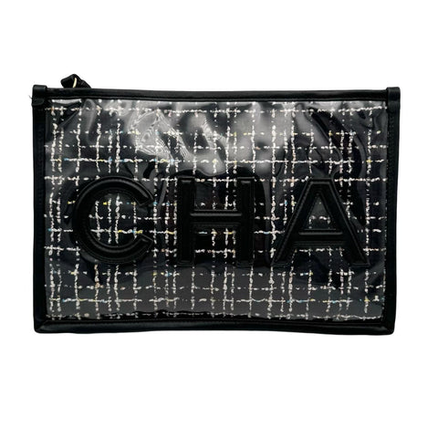 【中古】 CHANEL シャネル CLUTCH BAG クラッチバッグ 27番台(2018-2019年) ブラック カーフスキン USED   バッグ