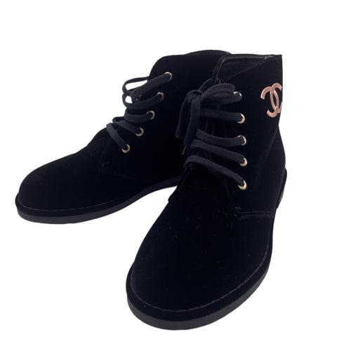 【中古】 CHANEL シャネル SHOES ショートブーツ 37 USED 中古 2018年 SHOES 靴