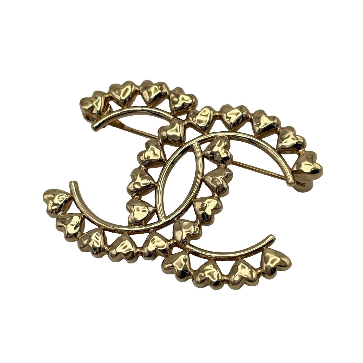 中古】 CHANEL シャネル COCO MARK BROOCH ココマーク ハート ブローチ
