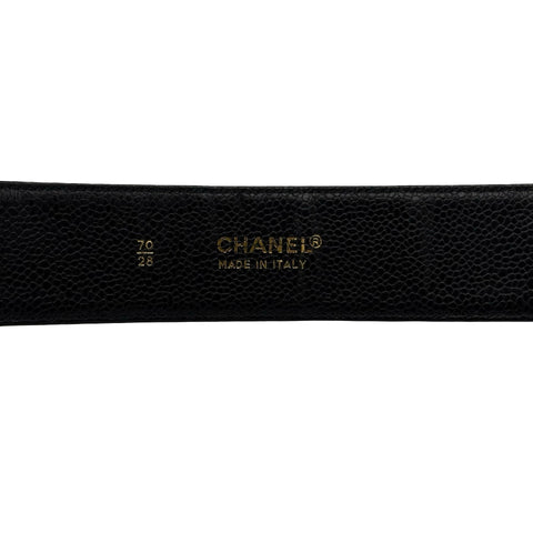 【中古】 CHANEL シャネル  BELT ベルト ブラック USED 小物