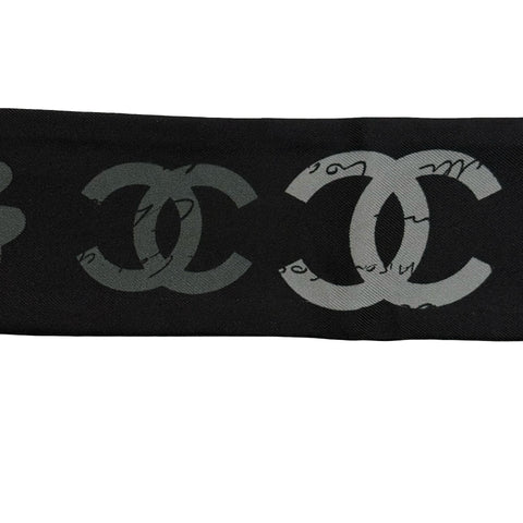 【中古】 CHANEL シャネル ツイリー 小物 ブラック 中古