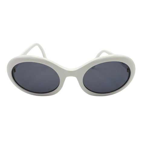 【中古】 CHANEL シャネル SUNGLASS サングラス 小物 ホワイト 中古