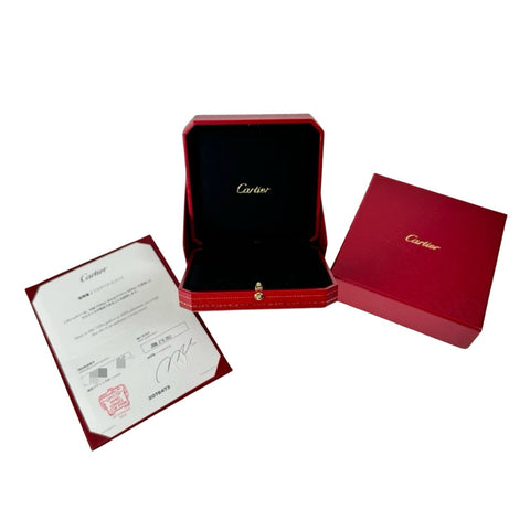 【中古】Cartier カルティエ K18PGYGWG ダイヤトリニティペンダントネックレス BOX 保証書付き