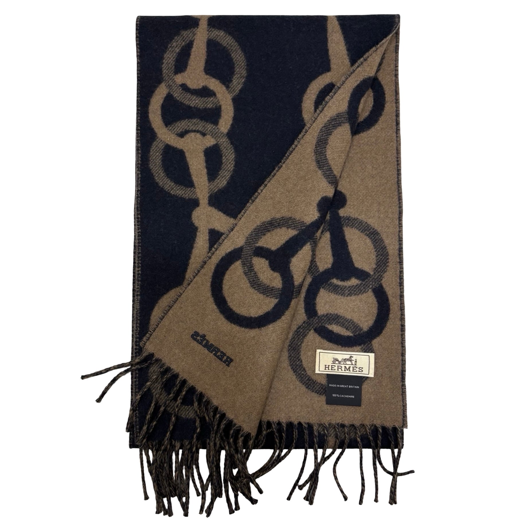 新品未使用】 Hermes エルメス カシミヤマフラー 《エニー・モール