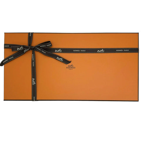 【新品未使用】 Hermes エルメス カシミヤマフラー 《エニー・モール》 小物 マリン / エトゥープ カシミヤ 100% 新品未使用
