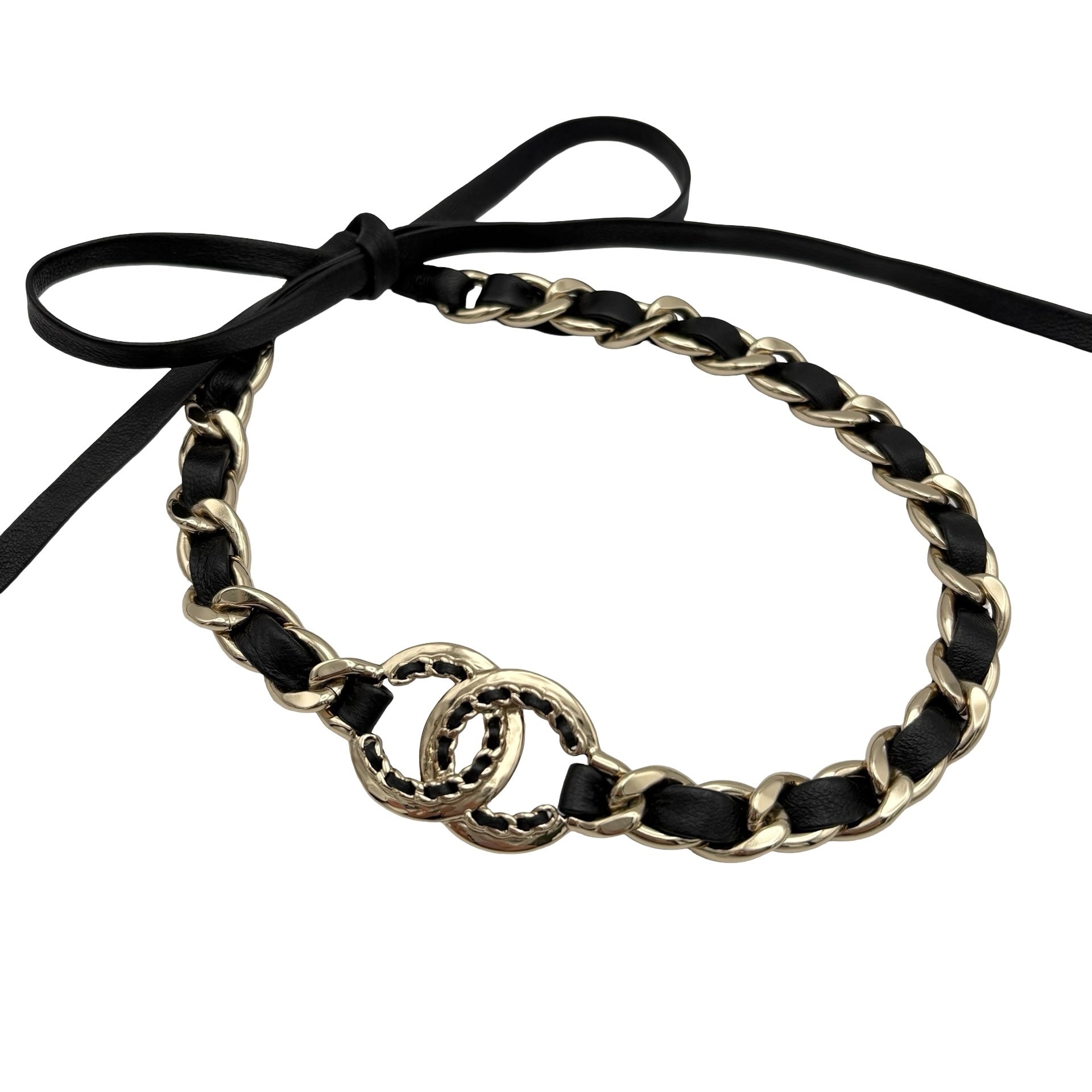 中古】 CHANEL シャネル カチューシャ＆チョーカー 小物 ブラック
