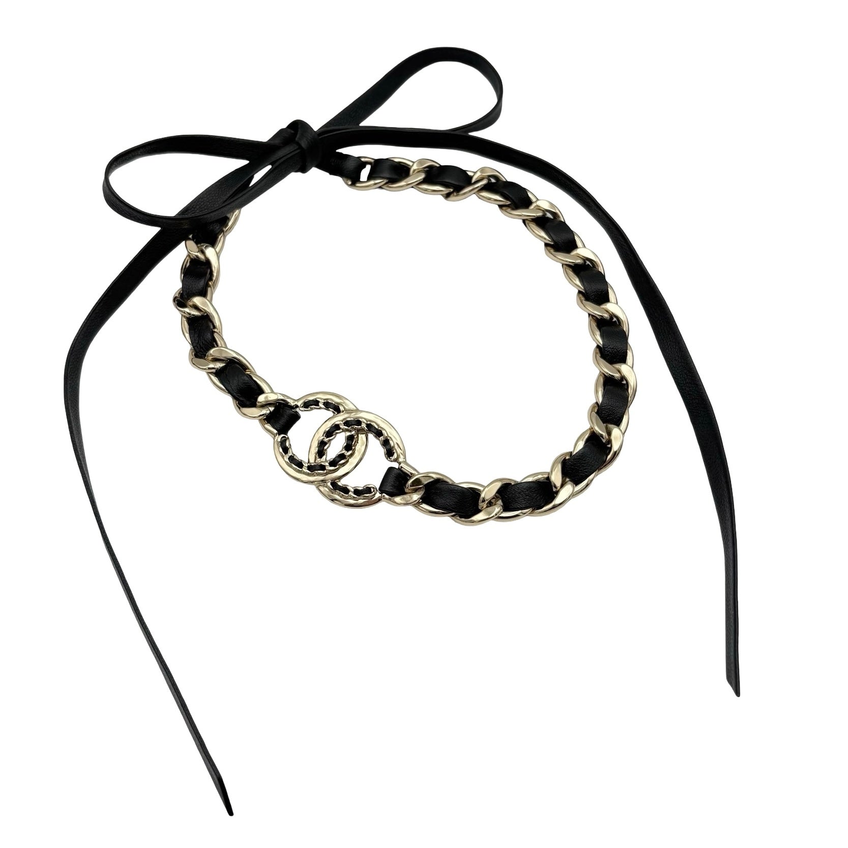 中古】 CHANEL シャネル カチューシャ＆チョーカー 小物 ブラック