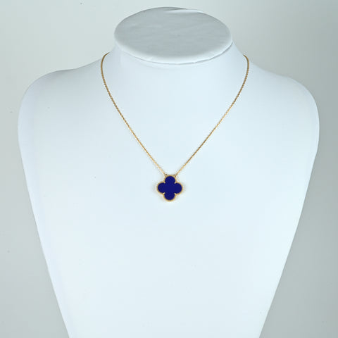 【美品】Van Cleef＆Arpels ヴァンクリーフ＆アーペル K18YG MAGIC ALHAMBRA マジックアルハンブラ ブルーセーブル ペンダントネックレス パリ限定 6.7g