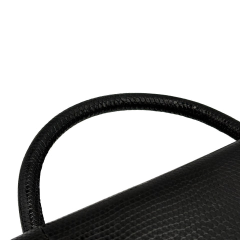 【中古】 CHANEL シャネル COCO HANDLE BAG ココハンドル ショルダーバッグ 21番台(2016年) ブラック リザード USED USED バッグ